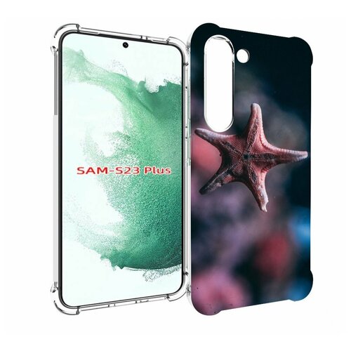 Чехол MyPads морская-звезда---starfish для Samsung Galaxy S23 Plus + задняя-панель-накладка-бампер чехол mypads морская звезда starfish для motorola edge plus задняя панель накладка бампер