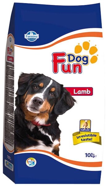 Сухой корм с ягненком для взрослых собак Farmina Fun Dog Lamb, 10 кг