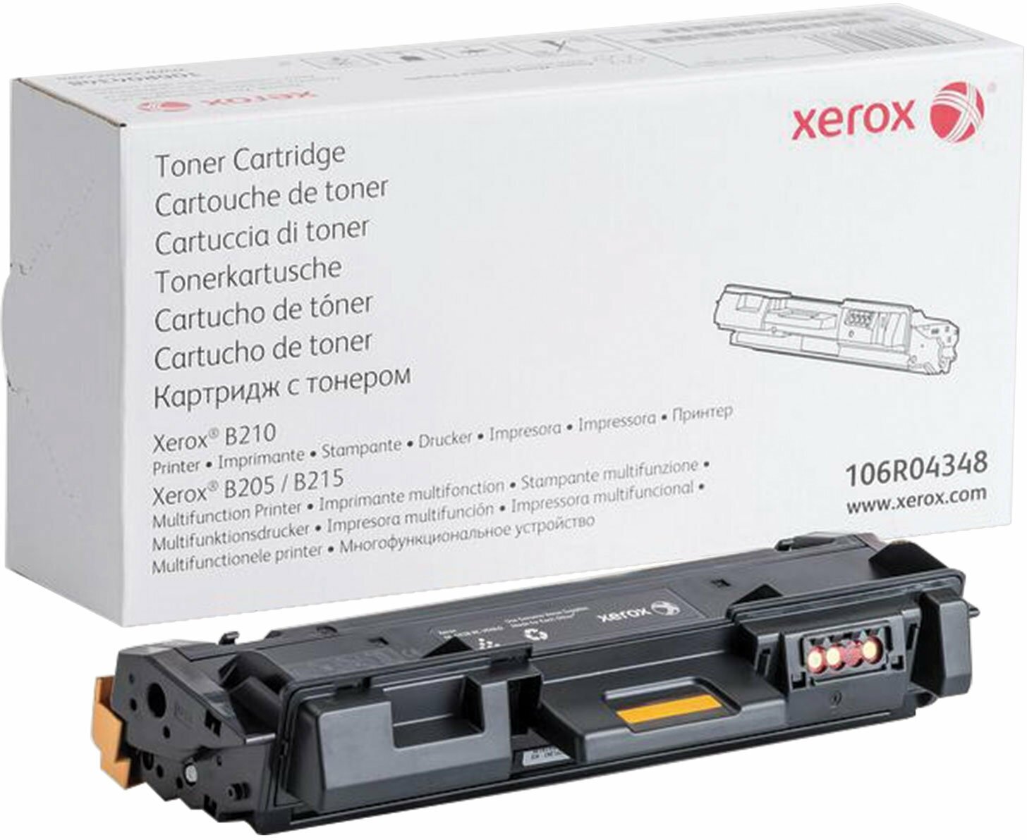 Тонер-картридж для лазерного картриджа Xerox для B205, B210, B215, оригинальный, ресурс 3000 страниц
