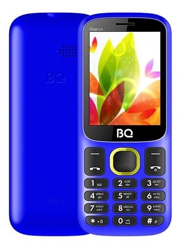 Телефон BQ 2440 Step L+, сине-желтый