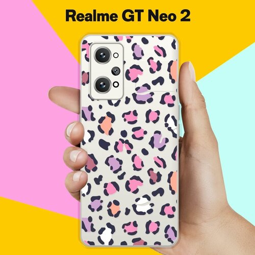 Силиконовый чехол на Realme GT Neo 2 Пятна 50 / для Реалми ДжиТи Нео 2 силиконовый чехол на realme gt neo 2 реалми gt нео 2 кот на хэллоуин