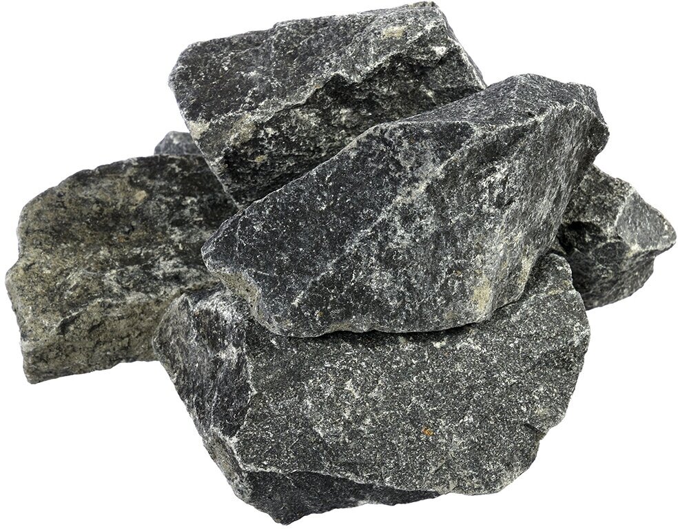 Камни для бани Банные штучки Габбро-Диабаз, колотые, средняя фракция, 20 кг - фотография № 3