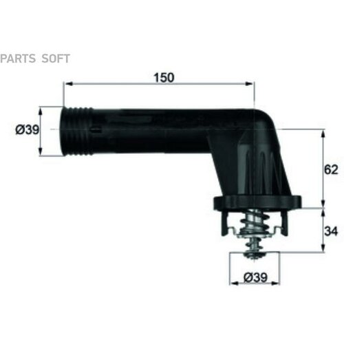 MAHLE TI2095 Термостат BMW E36/E34 mot. M40/M43 KNECHT/MAHLE TI 20 95 mahle ti5592d термостат opel astra g zafira a mot 1 4 1 6l 16v knecht mahle ti5592d