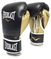 Боксерские перчатки Everlast Powerlock PU black/pink 12 oz