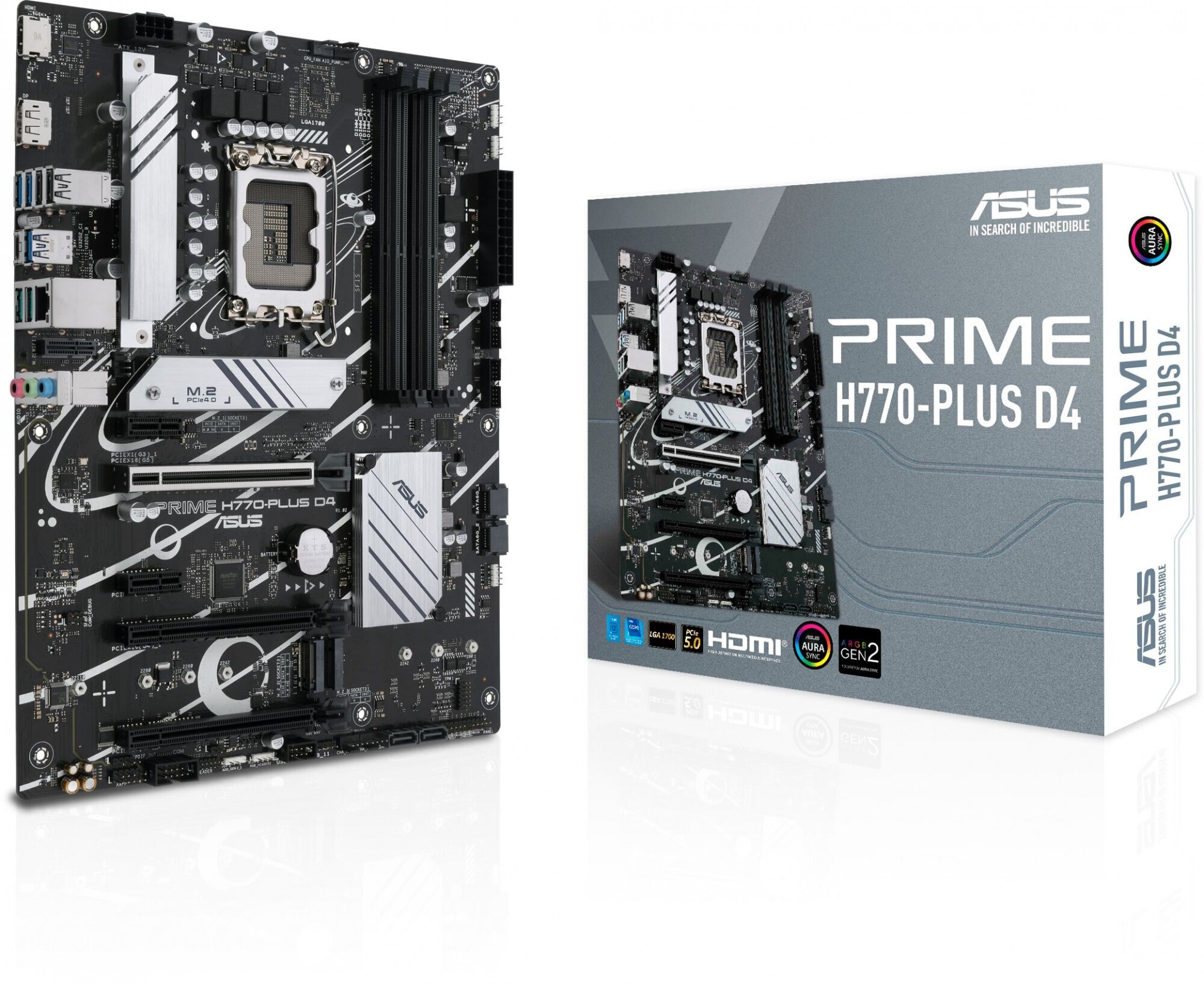 Материнская плата ATX ASUS (LGA1700, H770, 4*DDR4 (5066), 4*SATA 6G RAID, 3*M.2, 5*PCIE, 2.5Glan, HDMI, DP, USB Type-C, 5*USB 3.2, - фото №12