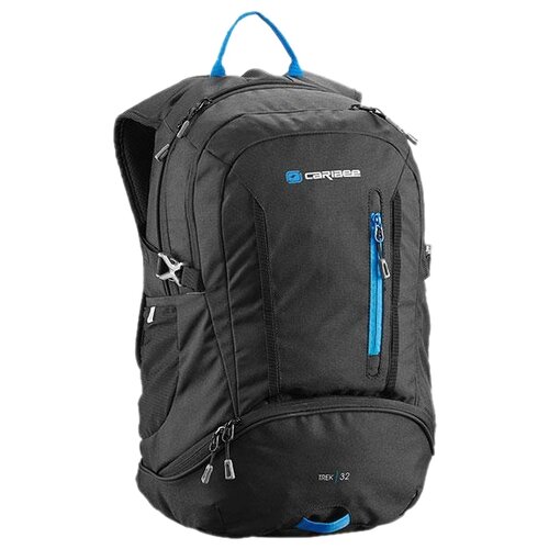 Рюкзак CARIBEE TREK, оливковый-черный, совместим с питьевой системой до 3 л защита от дождя