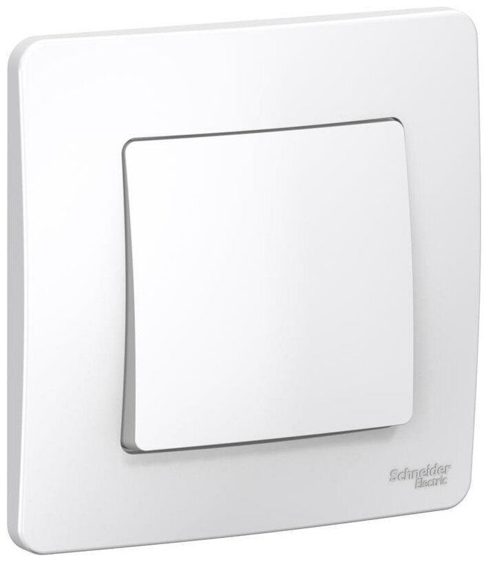 Выключатель/переключатель проходной Schneider Electric Blanca одноклавишный белый (комплект из 2 шт.)