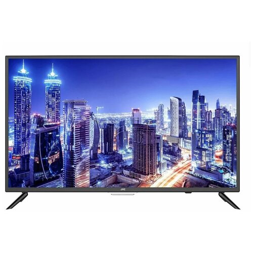 Телевизор JVC LT-32M595S, 32' (81 см), 1366×768, HD, 16:9, SmartTV, WiFi, безрамочный, черный