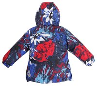 Комплект с полукомбинезоном Huppa размер 80, 71235 blue flower pattern/ navy