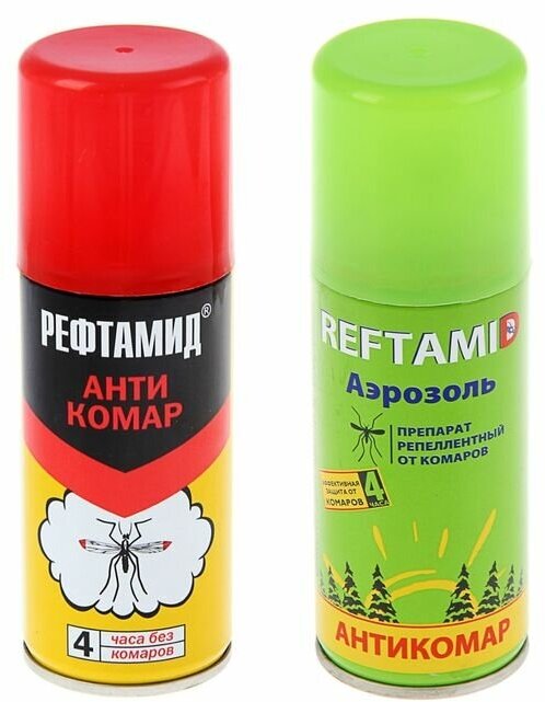Рефтамид Аэрозоль репеллентный от комаров "Рефтамид", Антикомар, 100 мл