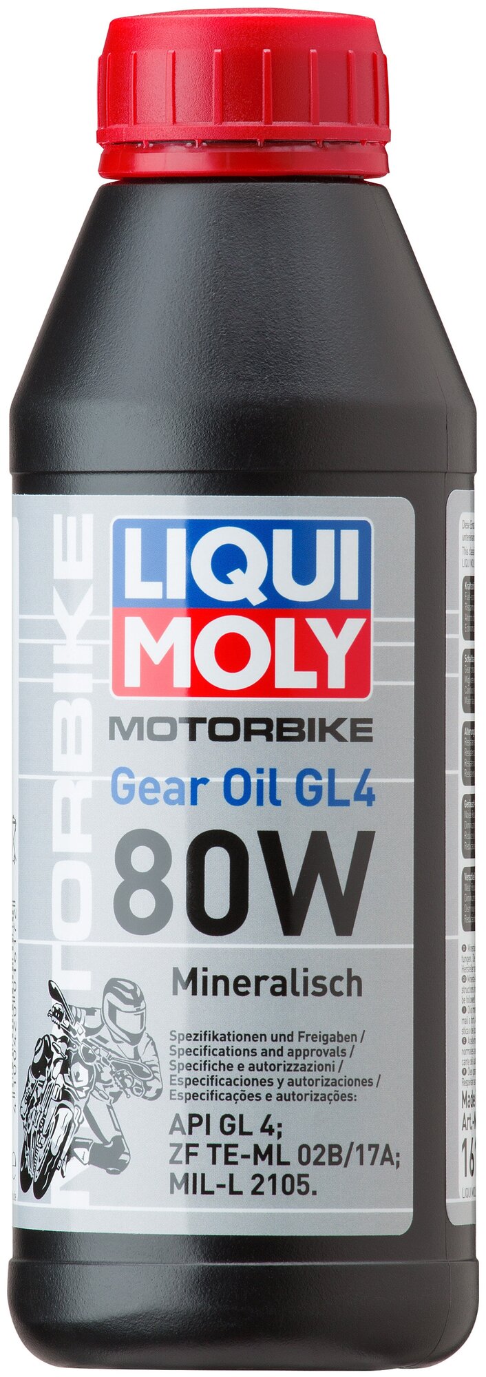 1617 LiquiMoly Минеральное трансмиссионное масло для мотоциклов Motorbike Gear Oil 80W 0,5л