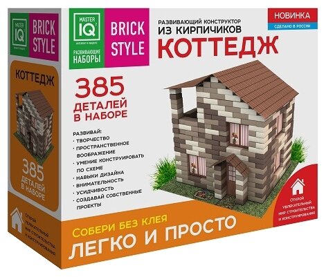 Конструктор из кирпичиков Коттедж (385 деталей)