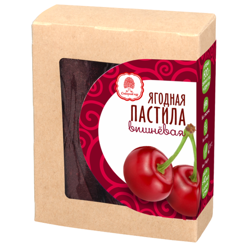 Пастила Сибирский кедр ягодная вишневая, вишня, ягодный, 100 г