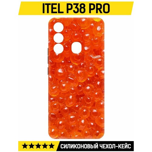 Чехол-накладка Krutoff Soft Case Икра для ITEL P38 Pro черный