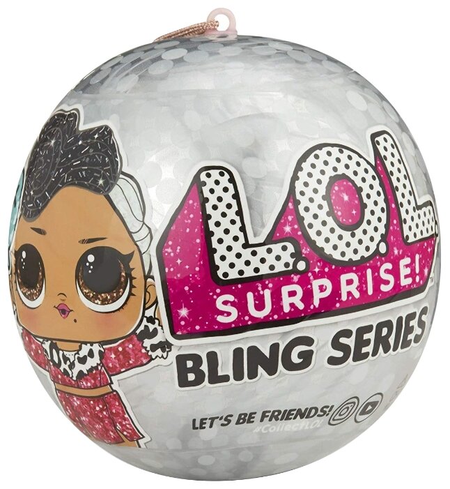 Кукла-сюрприз MGA Entertainment в шаре LOL Surprise Bling Series, 8 см, 554806, в ассортименте