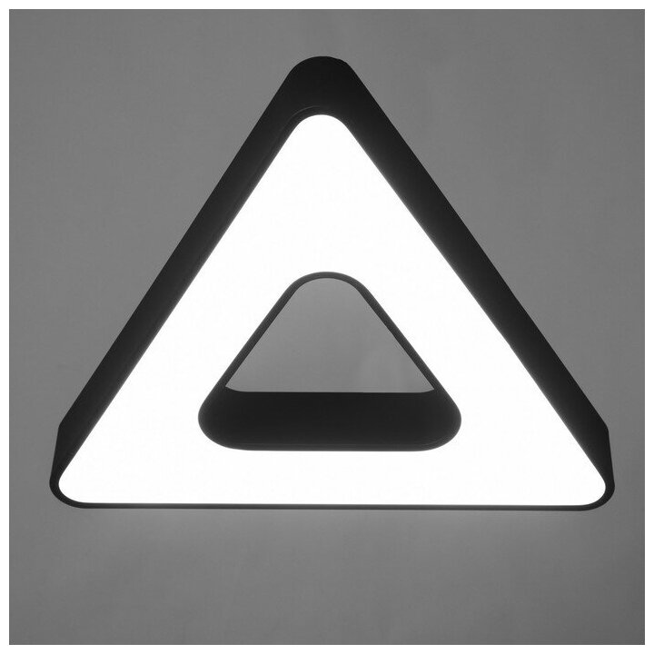 Люстра "Треугольник" LED 36Вт 4000К черный 60х46х70 см 7527598 - фотография № 6