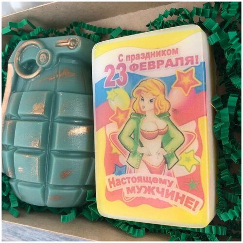 Мужской набор мыла 23 февраля подарок мужчине аромат Табак Ваниль 750₽