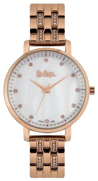 Наручные часы Lee Cooper Casual, серебряный, золотой