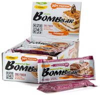 BombBar протеиновый батончик Natural Bar + Vitamin C (60 г)(20 шт.) овсяный с вишней