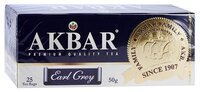 Чай черный Akbar Earl Grey в пакетиках, 25 шт.