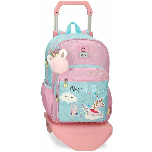 Рюкзак для девочки 38 см на тележке Enso Magic Unicorn