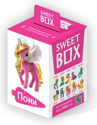 Жевательный мармелад Sweet Box Пони на ладони ассорти, 10 г