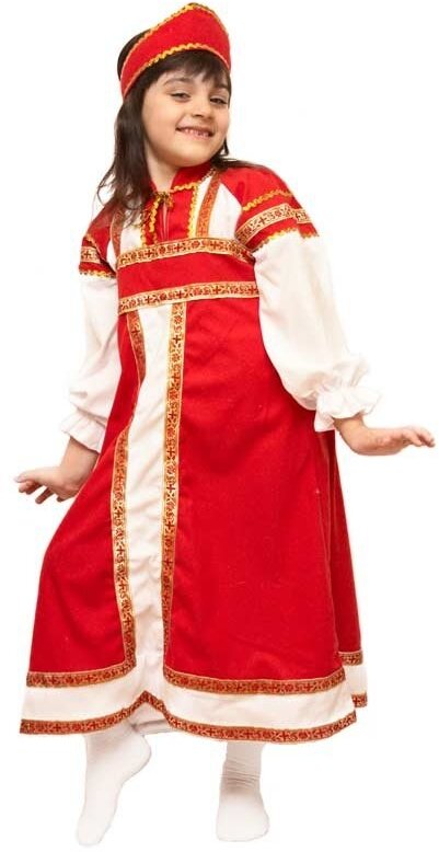 Бока С Карнавальный костюм Аленушка, красный, рост 122-134 см 1647