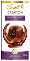 Шоколад Lindt Creation молочный с начинкой шоколадный фондан, 100 г