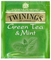 Чай зеленый Twinings Green tea & Mint в пакетиках, 25 шт.