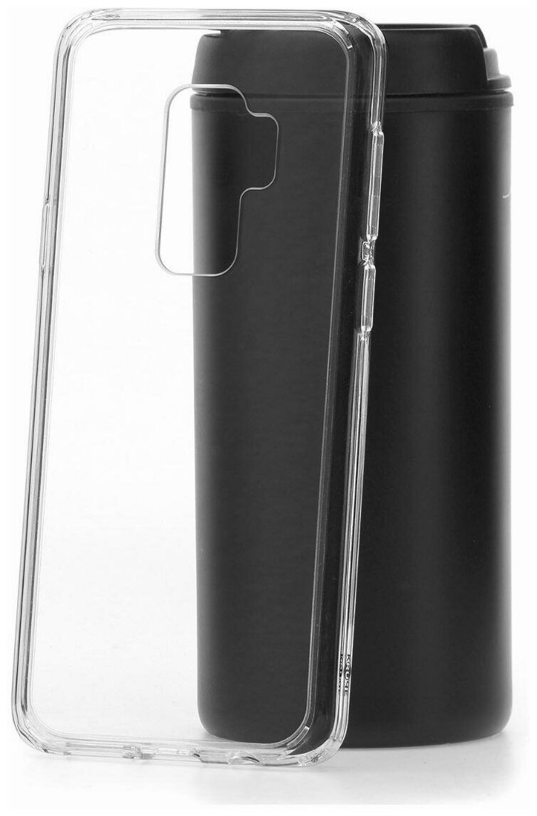 Чехол на Samsung S9 Plus Kruche Acryl Crystal прозрачный, защитный силиконовый бампер, противоударный пластиковый кейс, накладка с защитой камеры