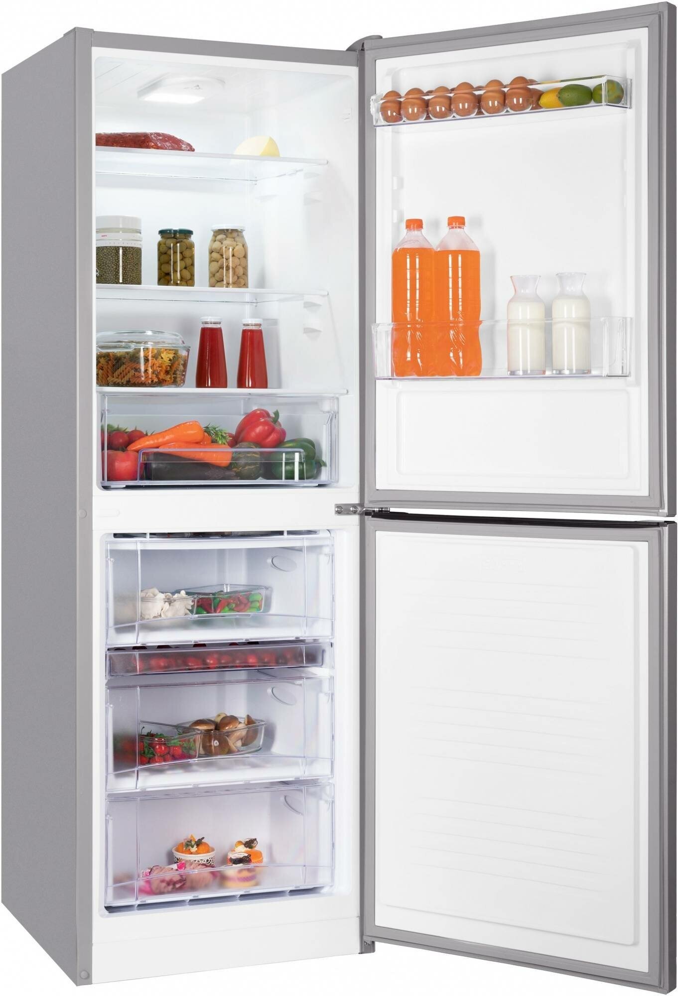 Холодильник NORDFROST NRB 151 I двухкамерный, 285 л объем, 172 см высота, серебристый металлик - фотография № 16