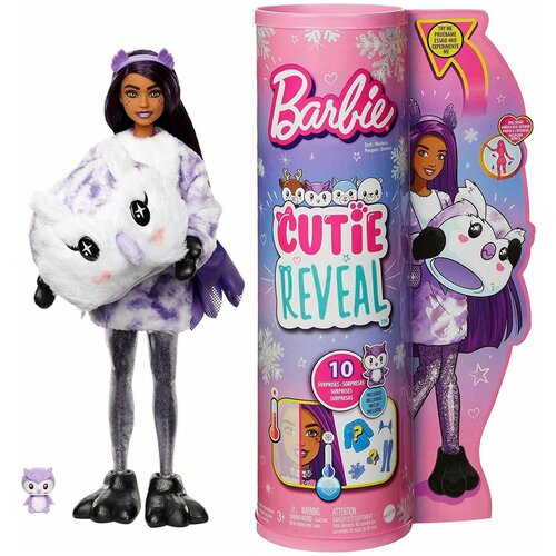 Кукла Барби Barbie Cutie Reveal Owl HJL62 Колба Сюрприз Сова колба barbie cutie huskie кукла барби хаски hjm12 hjl63