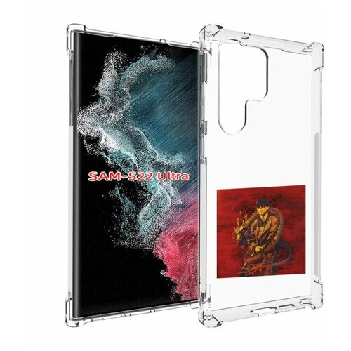 Чехол MyPads Dragonborn Big Baby Tape для Samsung Galaxy S23 Ultra задняя-панель-накладка-бампер