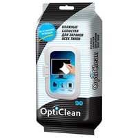 Opti Clean для экранов всех типов влажные салфетки 90 шт.