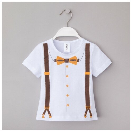 фото Футболка kaftan, размер 86/92, белый