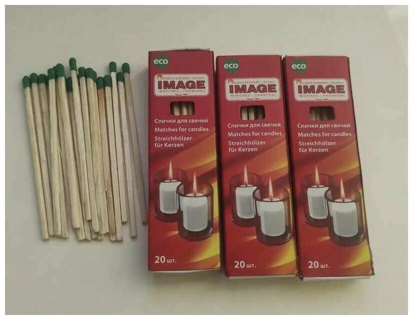 IMAGE / Спички длинные для свечей плит и каминов 85 (набор - 3 упаковки по 20 ук)