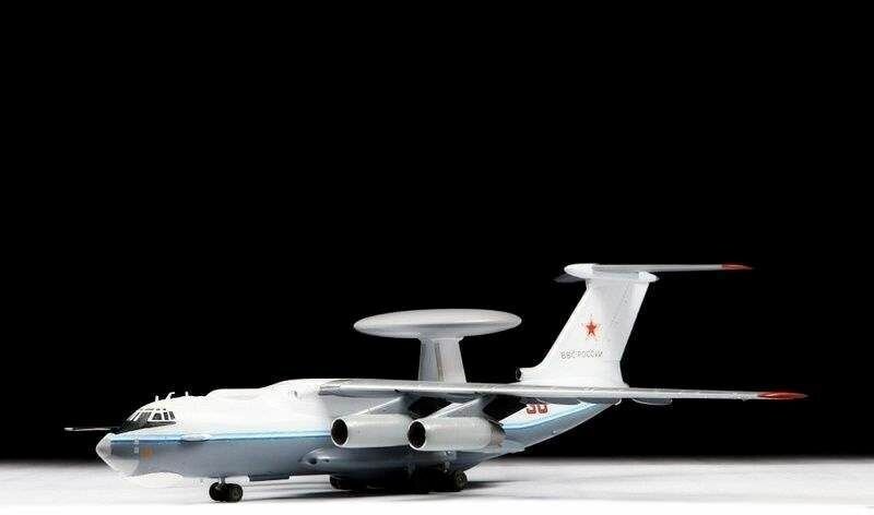 ZVEZDA Сборная модель Российский самолет дальнего радиолокационного обнаружения А-50 - фото №8