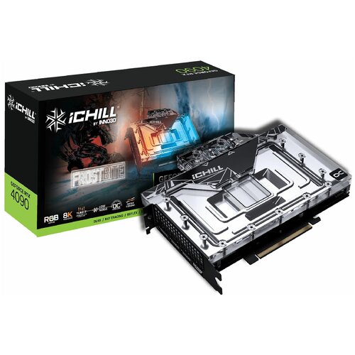 Видеокарта INNO3D RTX4090 ICHILL FROSTBITE 24GB GDDR6X 384-bit DPx3 HDMI 2580MHz21Gbps 13429 GA102 31680000₽