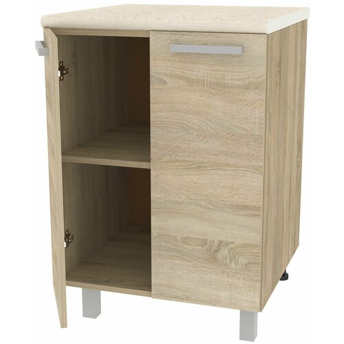 Стол 600 со столешницей семолина бежевая - сонома