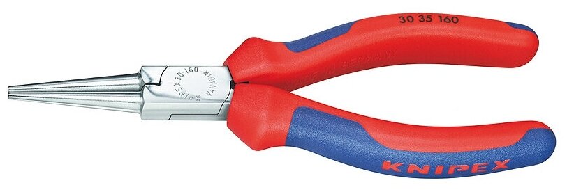 Круглогубцы KNIPEX губки без насечек 37.5 мм, длина 140 мм, хром, 2-комп ручки