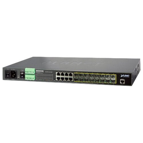 Коммутатор PLANET MGSW-24160F 16-Port 100/1000Base-X SFP + 8-Port 10/100/1000Base-T L2/L4