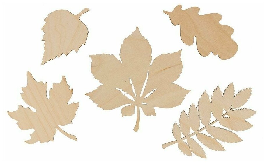 Mr.Carving Заготовка для декорирования Mr. Carving "Листья", 3,5-10 см