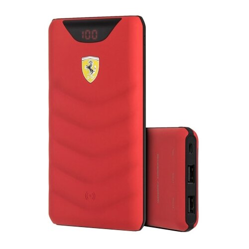 фото Аккумулятор cg mobile ferrari wireless power bank 10000 mah (feopbw10kqu), красный, коробка