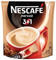 Растворимый кофе Nescafe 3 в 1 мягкий, в стиках (50 шт.)