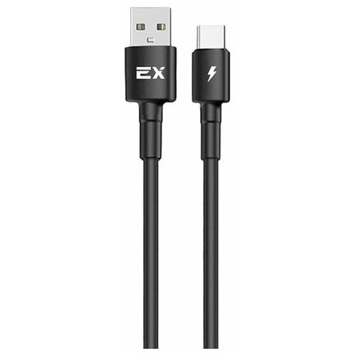 Дата-кабель/Exployd/USB - TYPE-C/круглый/чёрный/1М/2A/Rash/EX-K-1152 кабель exployd type c круглый цвет чёрный длина 1м 2a rash