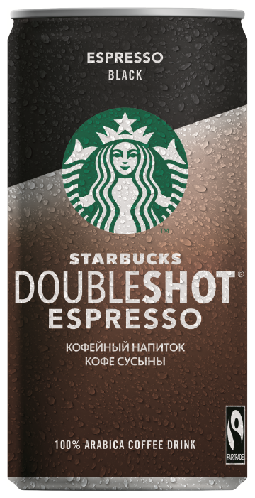 Кофейный напиток Starbucks Doubleshot Espresso Black 0.2 л