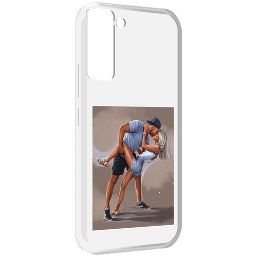 Чехол MyPads девушка с парнем танцуют женский для Tecno Pop 5 LTE / Pop 5 Pro задняя-панель-накладка-бампер