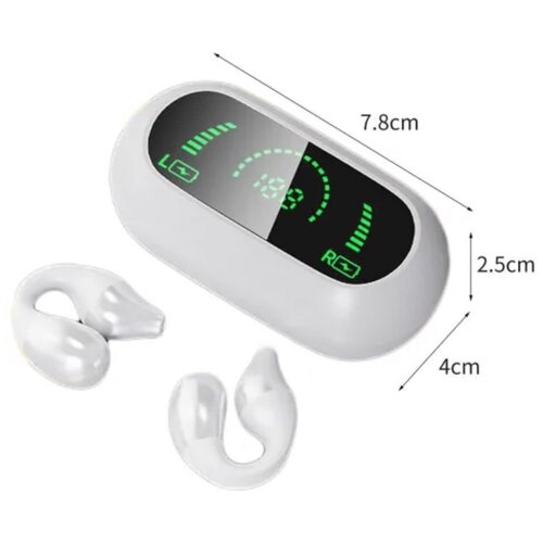 Наушники Bluetooth-гарнитура 53 S03 с костной проводимостью белые 2300₽