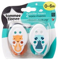 Держатель пустышки Tommee Tippee 5110 0 м (2 шт.) розовый/малиновый