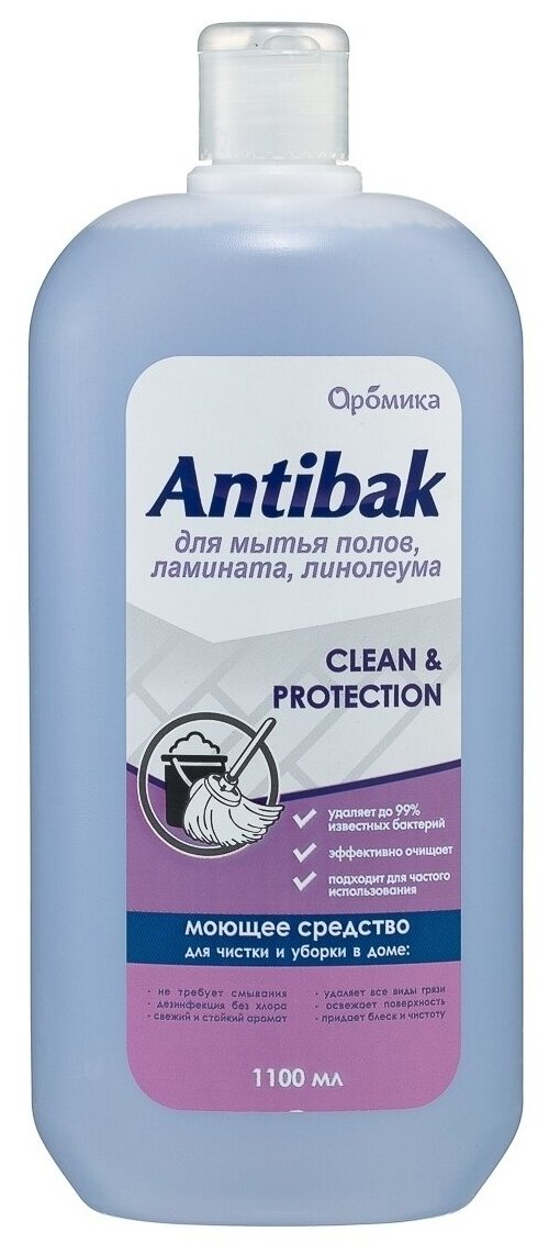 ANTIBAK для полов CLEAN & PROTECTION 1100мл